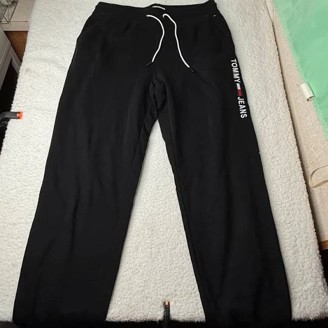 Tommy Hilfiger Pants Tommy Hilfiger Black Joggers With Logo Detail