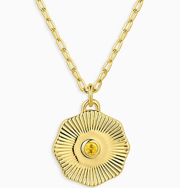 Women's Gorjana Birthstone Coin Necklace