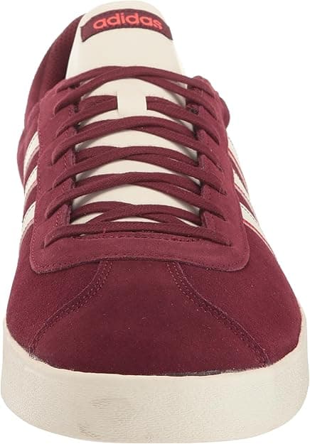 adidas Men's VL Court Lifestyle Skateboarding Suede Skate Shoe, Shadow Red/Off White/Bright Red, 4 | Skateboarding - Amazon.com