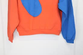 ERL o1rshd1 ERL Swirl Blue And Orange Hoodie | Grailed