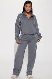 On The Go Pant Set - Stone | Fashion Nova