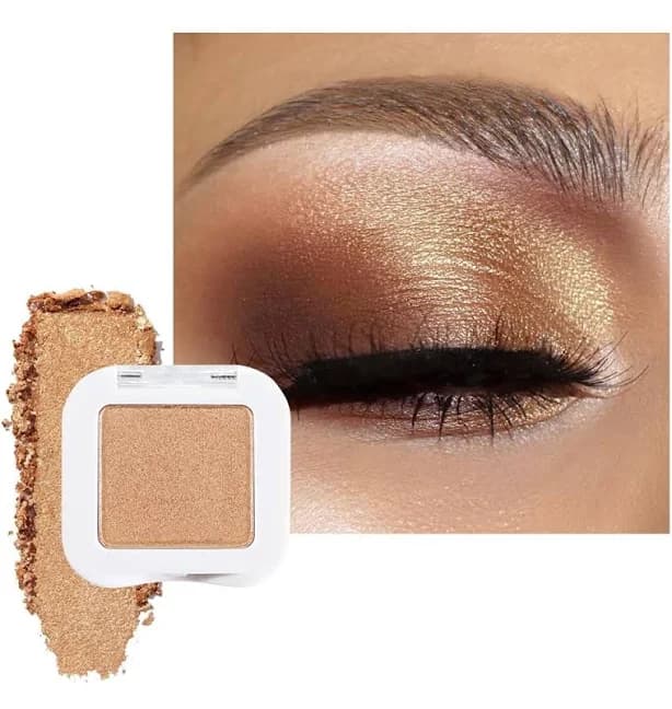 Gold Single Eye Shadow Palette Makeup For Older , Gold Bronze Copper