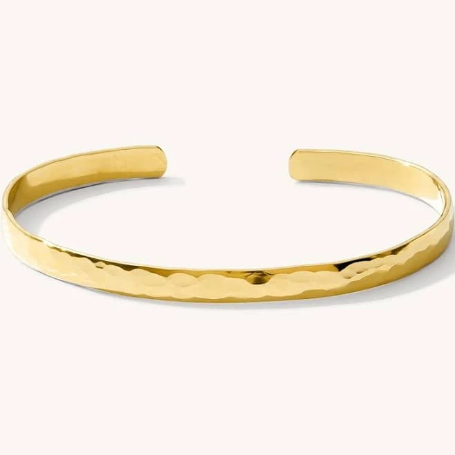 Hammered Statement Cuff Bracelet