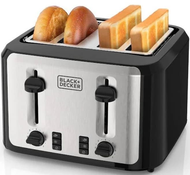Black+decker 4-Slice Toaster with Extra-Wide Slots