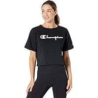 Amazon.com: Champion womens The Heritage Tee, Script Logo T Shirt, Black-551058, X-Small US : Clothing, Shoes & Jewelry