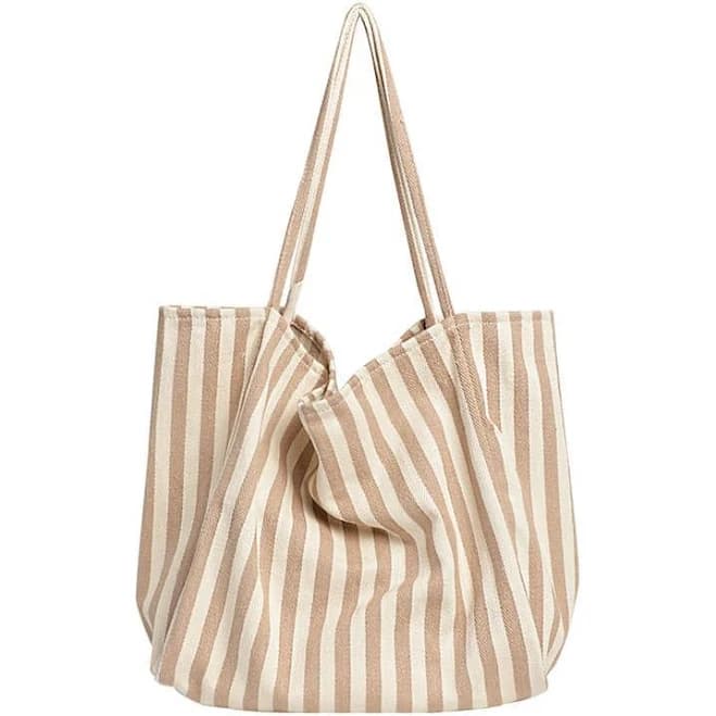 Striped Canvas Tote