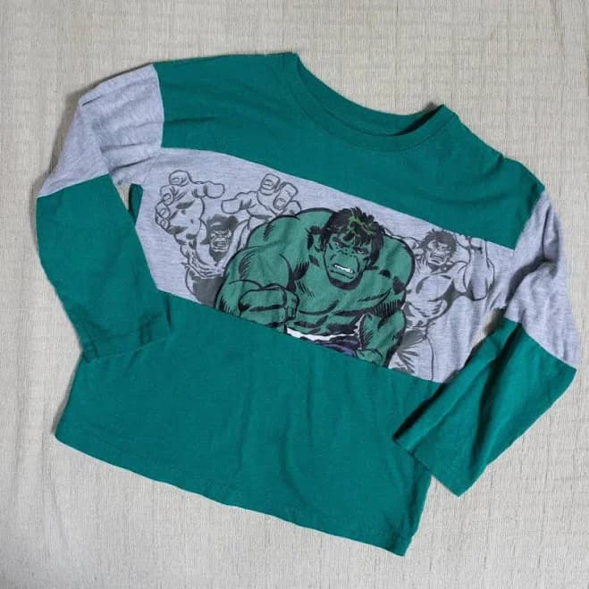 Jumping Beans Boys Incredible Hulk Long Sleeve Tee