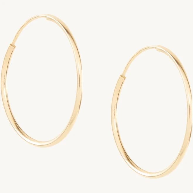 Catbird 14K Yellow Gold Big Never-Ending Hoop Earrings (Pair)