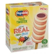 Popsicle Frozen Fruit Twister Dessert