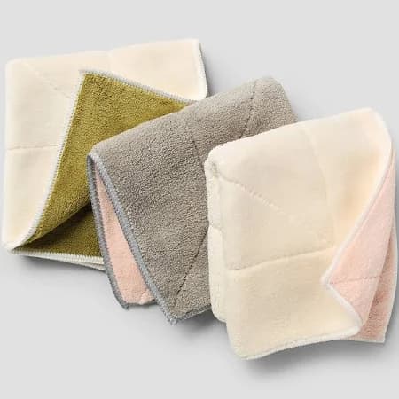 Sur La Table Ultra-Absorbent Multi-Color Microfiber Cleaning Cloths