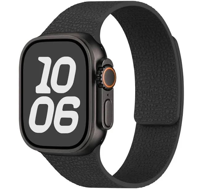 Rugged Textured Silicone Apple Watch Strap