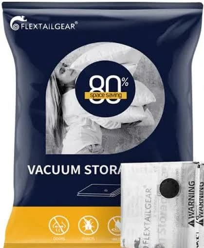 FLEXTAIL Vacuum Bag Set 4 Pack Sealer Bags for Clothes