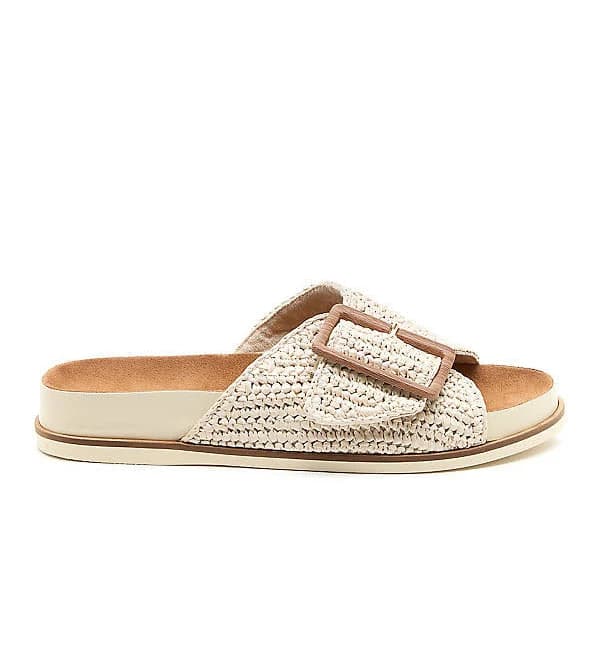 Kelsi Dagger Sutton Raffia Slide Sandals