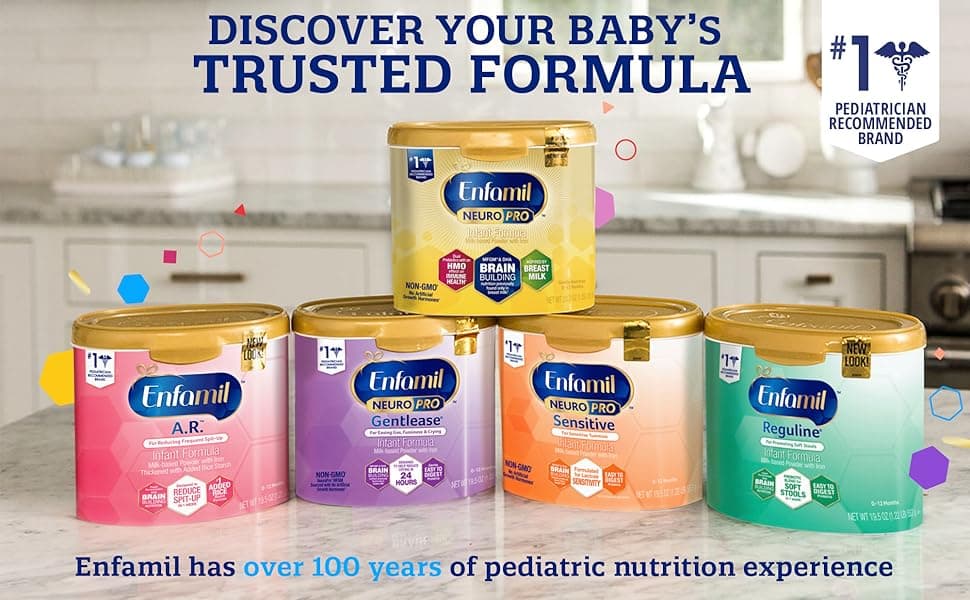 Enfamil NeuroPro Baby Formula, Triple Prebiotic Immune Blend with 2'FL HMO & Expert Recommended Omega-3 DHA, Inspired by Breast Milk, Non-GMO, Refill Box, 31.4 Oz (Packaging May Vary) : Amazon.sg: Grocery