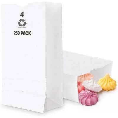 Stock Your Home 4 Lb White Paper Bags