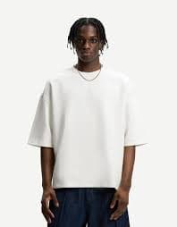 Oversize short sleeve interlock T-shirt - T-shirts - Men | Bershka