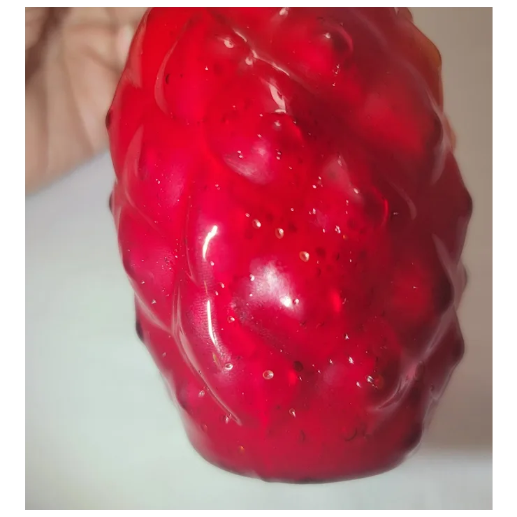 Mold blown art glass fruit - Ruby Lane