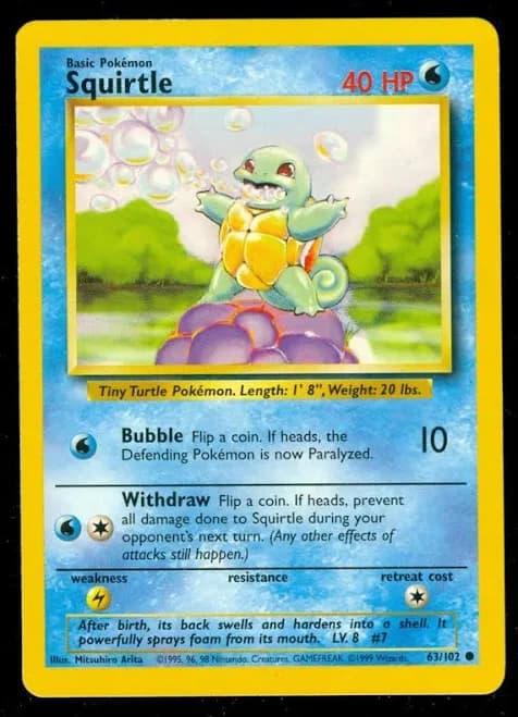 Pokemon Base Set Squirtle