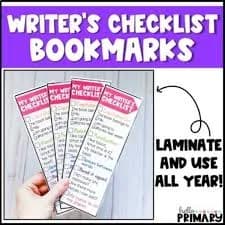 Writing Checklist Bookmark