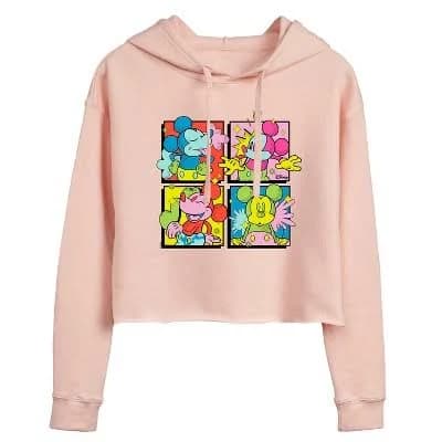 Disney Women's Mickey Cropped Hoodie