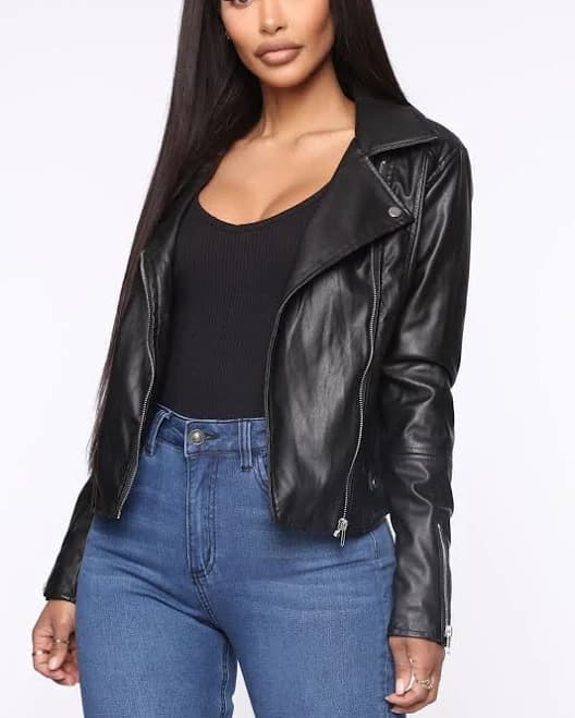Fashion Nova Women's Never Average Moto Jacket