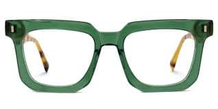 Coville Square Blue Glasses