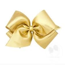 Wee Ones King Metallic Overlay Hair Bow
