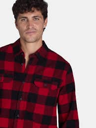George Men's and Big Men's Flannel Shirt with Long Sleeves, Sizes XS-3XLT - Walmart Business Supplies