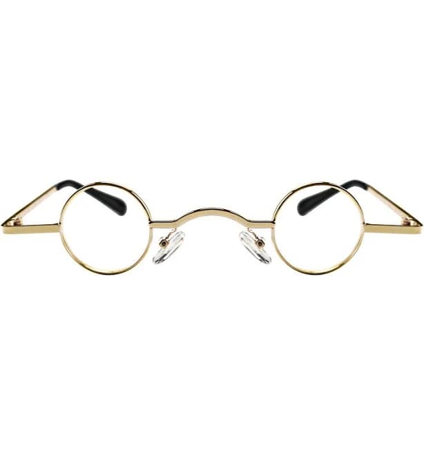 Jakob Round Glasses, Gold