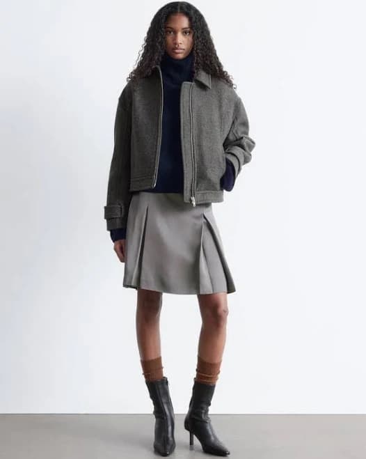 & Other Stories Stretch-Leather Ankle Boots