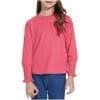 TFEOQRY Teen Girls Solid Color Shirts Long Sleeve Shirts School Casual Tops Pleated Trim Crewneck Soft Dressy T-Shirt Blouses - Walmart.com