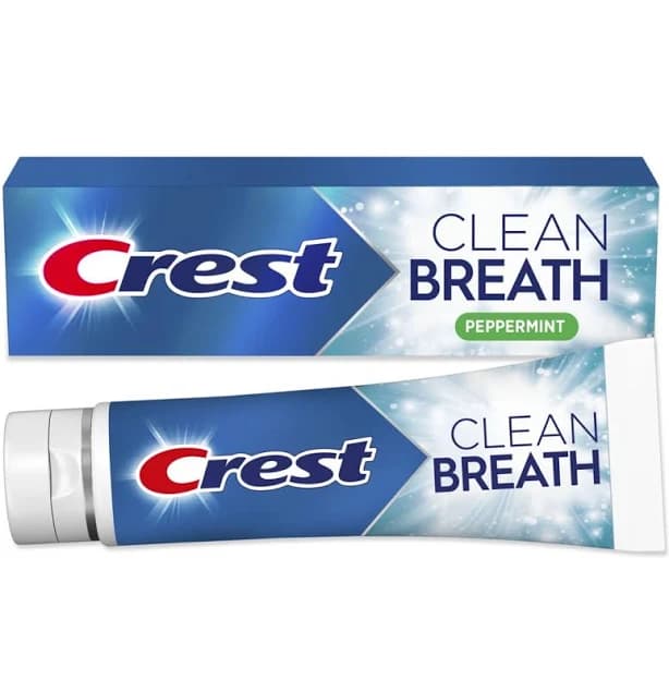 Crest Clean Breath Toothpaste Peppermint 2.5oz