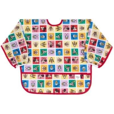 Bumkins Disney Mickey & Friends Check Mates Sleeved Bib