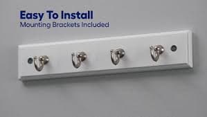 Style Selections 4-Hook 8.86-in x 1.73-in H White Decorative Wall Hook (8.8-lb Capacity) 49551TNXLG at Lowes.com