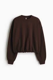 Women's Dark brown Oversized Sweatshirt | H&M US