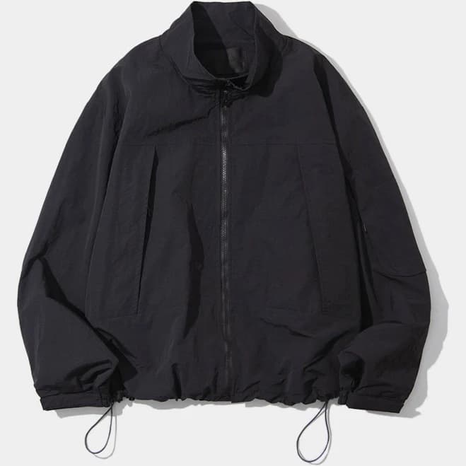 Oversized MA-1 Bomber Varsity Zip-Up Jacket