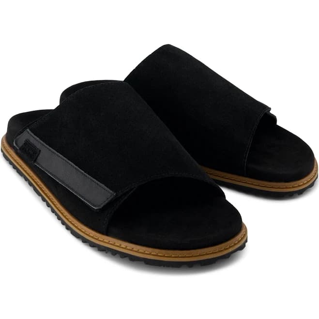TOMS Men's Danilo Perforated Suede Slide Sandals