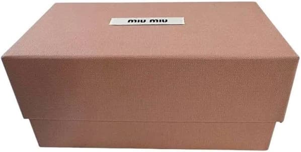 Miu Miu Accents Empty Rectangular Designer Storage Shoe Gift Box