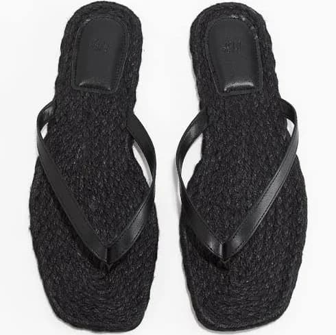 H&M Ladies Espadrille Flip-Flops
