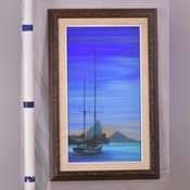 Framed print of a sailboat; 1037-1019 - R.H. Lee & Co. Auctioneers