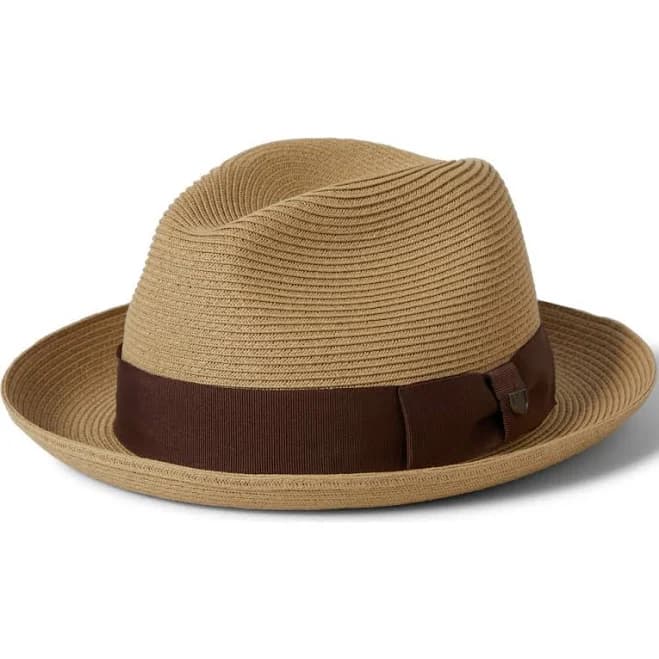 Brixton Horton Packable Straw Fedora