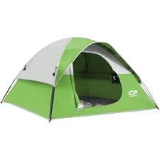 Green 3-Person Tent-Dome Tents for Camping, Waterproof Windproof Backpacking Tent, Easy Set up Small Light-weight Tents