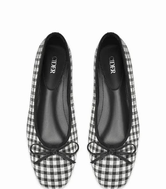 Bowknot Gingham Mary Janes