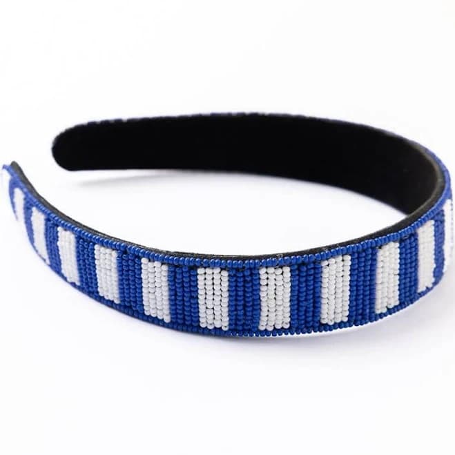 INK+ALLOY Handcrafted Striped Beaded Headband