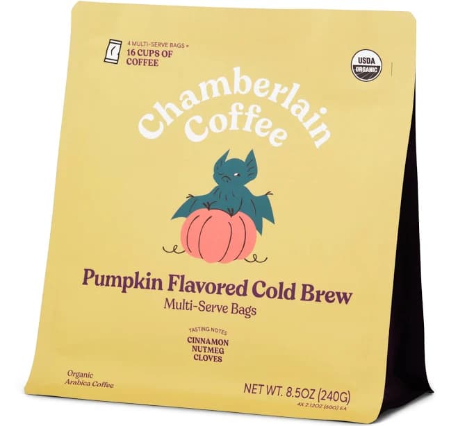 Chamberlain Coffee Organic Pumpkin XL Cold Brew Bags