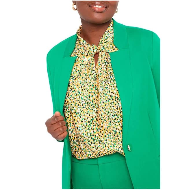 Eloquii Women's Plus Size The Ultimate Stretch One Button Blazer