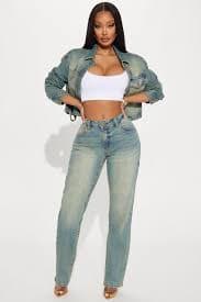 All My Life Tinted Carpenter Jeans - Vintage Wash | Fashion Nova
