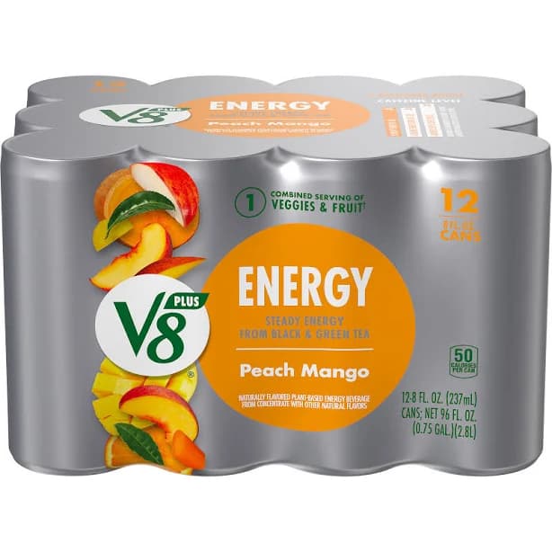 V8 Energy Drink Peach Mango