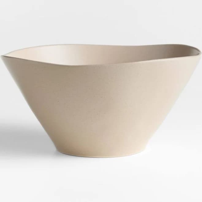 Marin Sand Small Stoneware Serving Bowl | Crate & Barrel