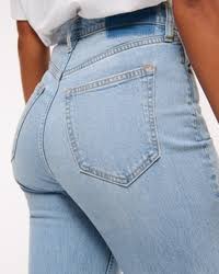 Women's Curve Love Ultra High Rise Ankle Straight Jean | Women's Clearance | Abercrombie.com